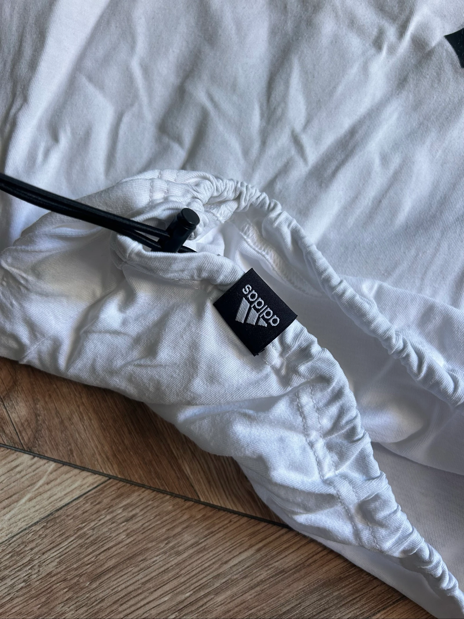 👕 Adidas white t-shirt with drawstring - Size M – photo 7
